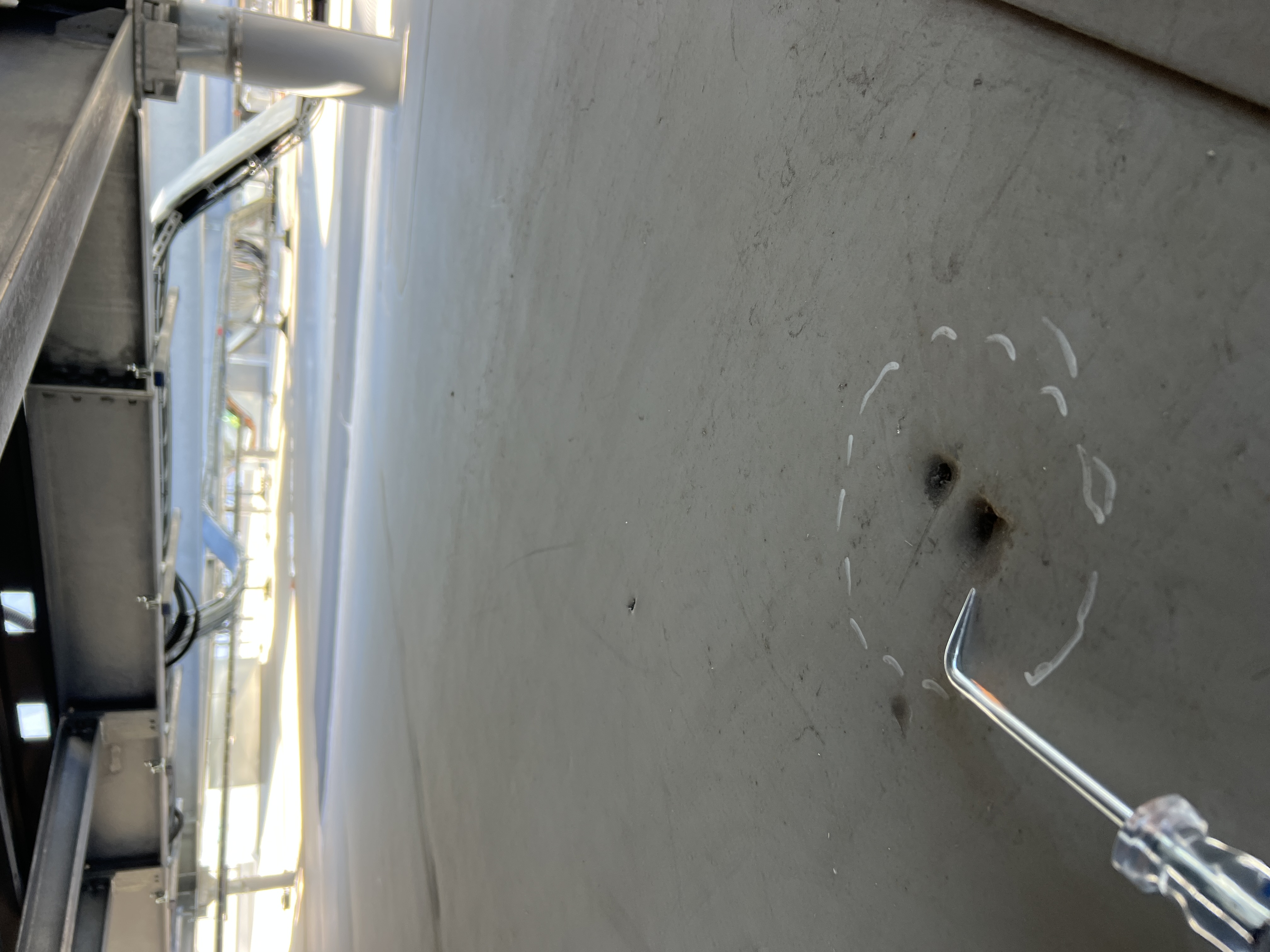 Waterproofing membrane repair completed after ELD detection